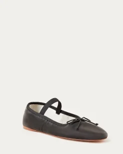 Loeffler Randall Leonie Chocolate Leather Flat| Flats & Loafers