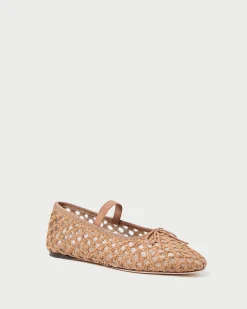 Loeffler Randall Leonie Chocolate Leather Flat| Flats & Loafers