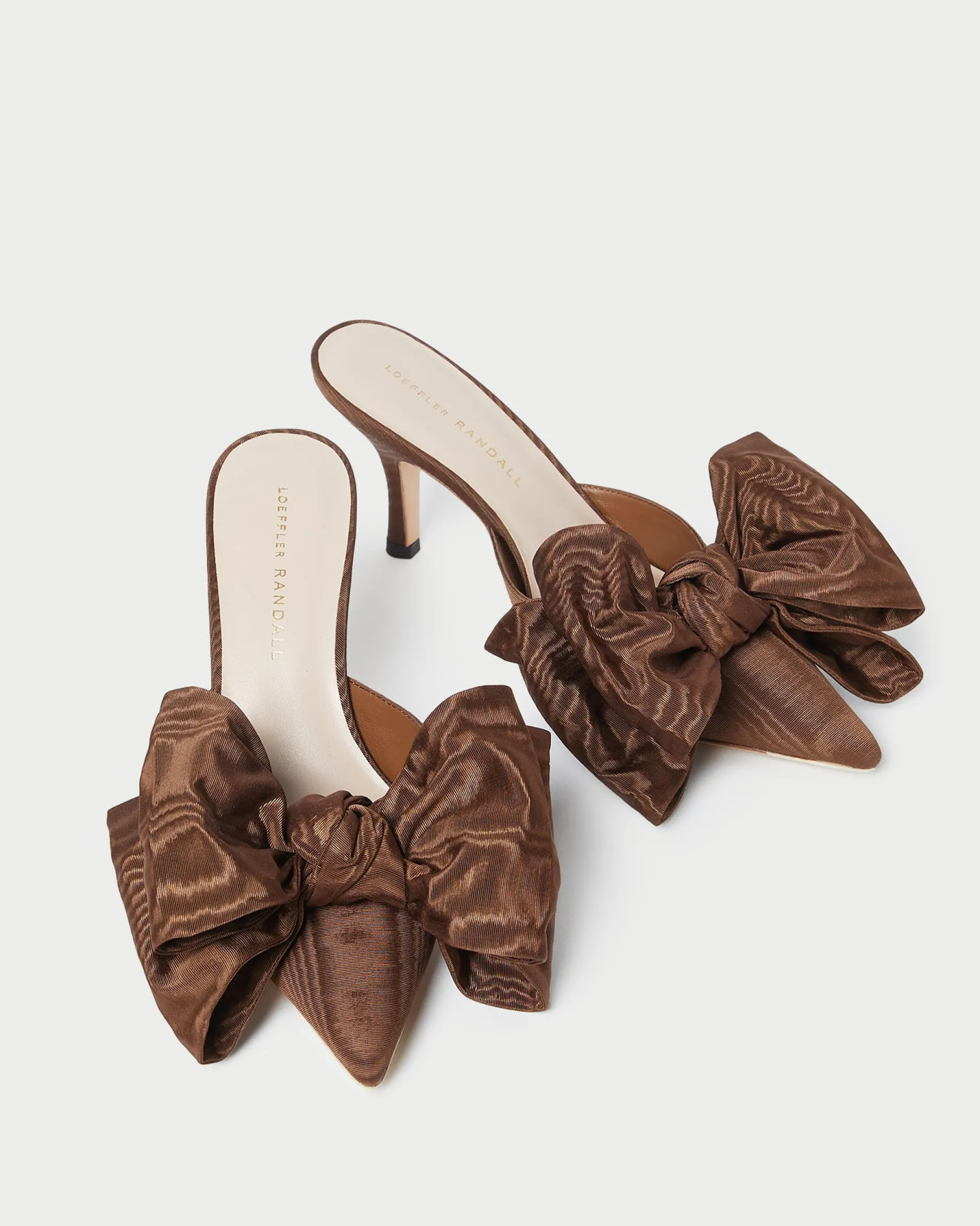 Loeffler Randall Margot Moiré Bow Mule| FOR THE BRIDE|Pumps & Mules