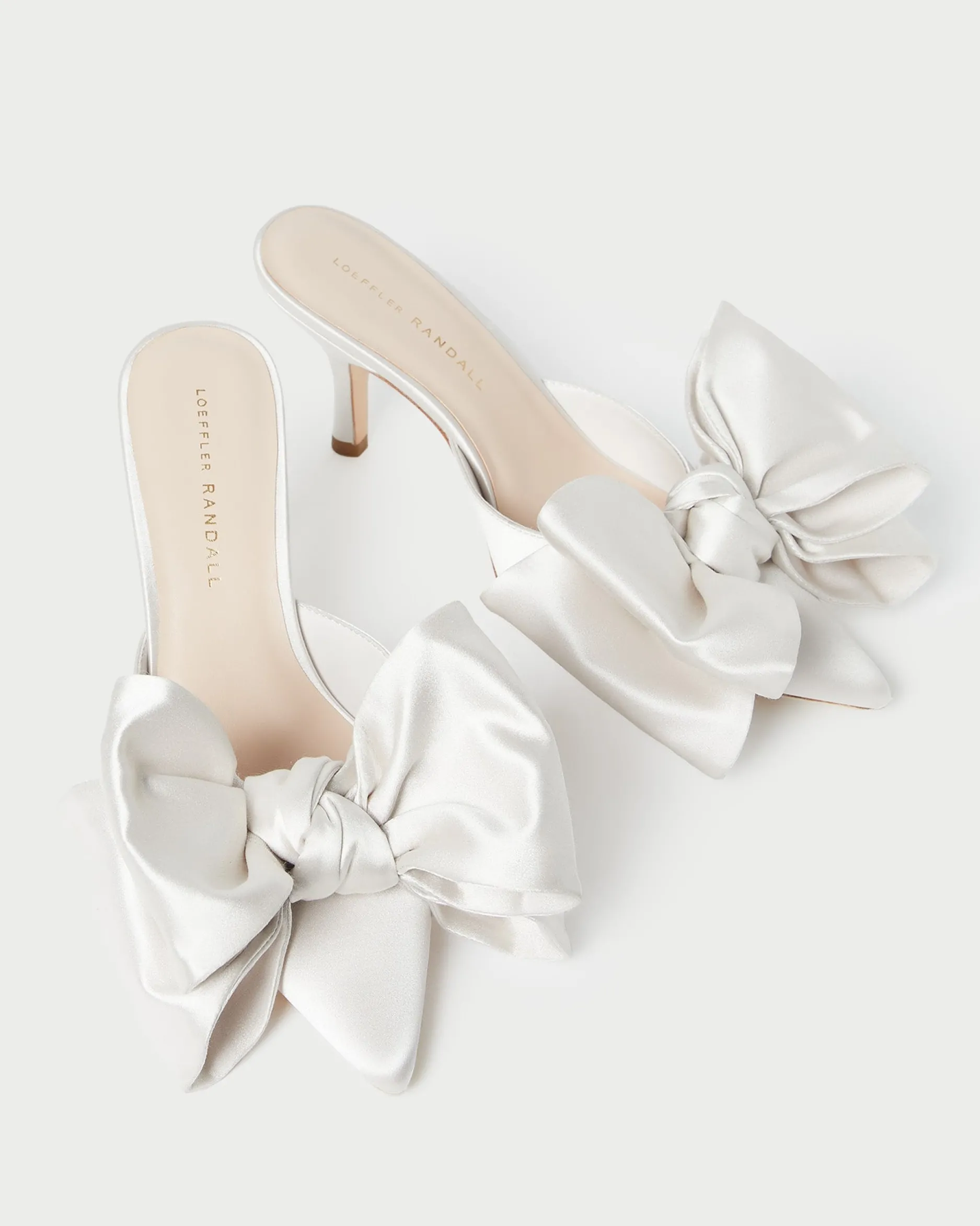 Loeffler Randall Margot Moiré Bow Mule| FOR THE BRIDE|Pumps & Mules