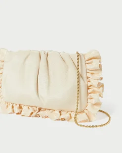 Loeffler Randall Mavis Raffia Ruffle Clutch| FOR THE GUESTS|FOR THE BRIDE