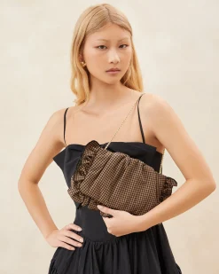 Loeffler Randall Mavis Raffia Ruffle Clutch| FOR THE GUESTS|FOR THE BRIDE