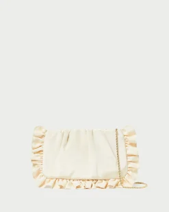 Loeffler Randall Mavis Raffia Ruffle Clutch| FOR THE GUESTS|FOR THE BRIDE