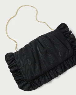 Loeffler Randall Mavis Moiré Ruffle Clutch| Event Essentials|Vacation Shop