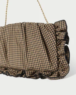 Loeffler Randall Mavis Moiré Ruffle Clutch| Event Essentials|Vacation Shop
