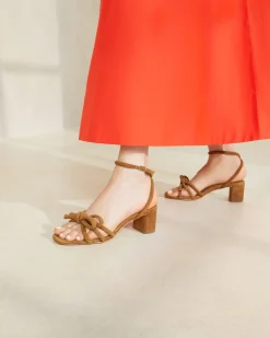 Loeffler Randall Mikel Bow Mid-Heel Sandal| FOR THE BRIDE|Casual Staples