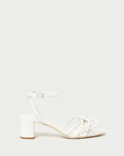 Loeffler Randall Mikel Bow Mid-Heel Sandal| FOR THE BRIDE|Casual Staples