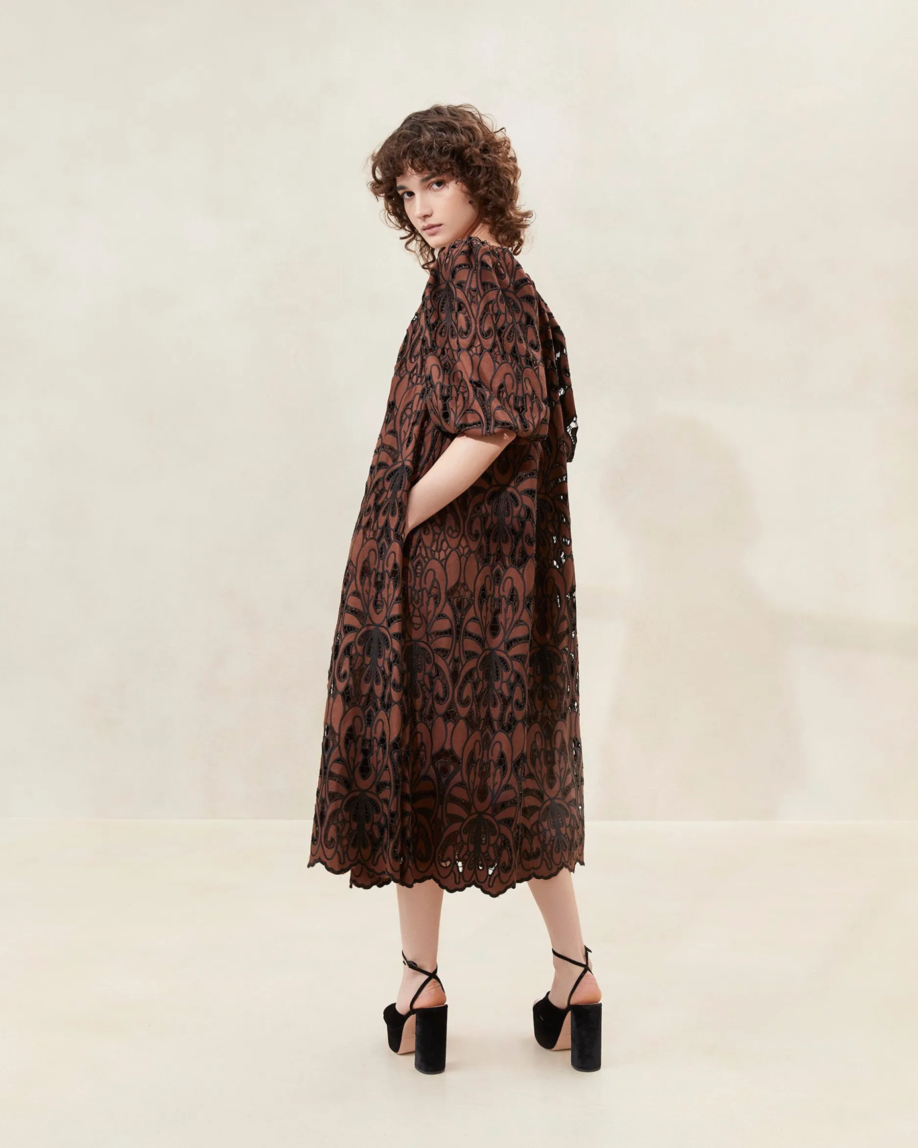 Loeffler Randall Mimi Blue Puff-Sleeve Dress| Jessie Loves|Dresses