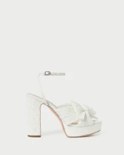 Loeffler Randall Natalia Platform Bow Heel| FOR THE BRIDE|Heeled Sandals
