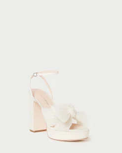 Loeffler Randall Natalia Platform Bow Heel| SOMETHING BLUE|FOR THE BRIDE