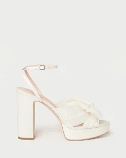 Loeffler Randall Natalia Platform Bow Heel| SOMETHING BLUE|FOR THE BRIDE