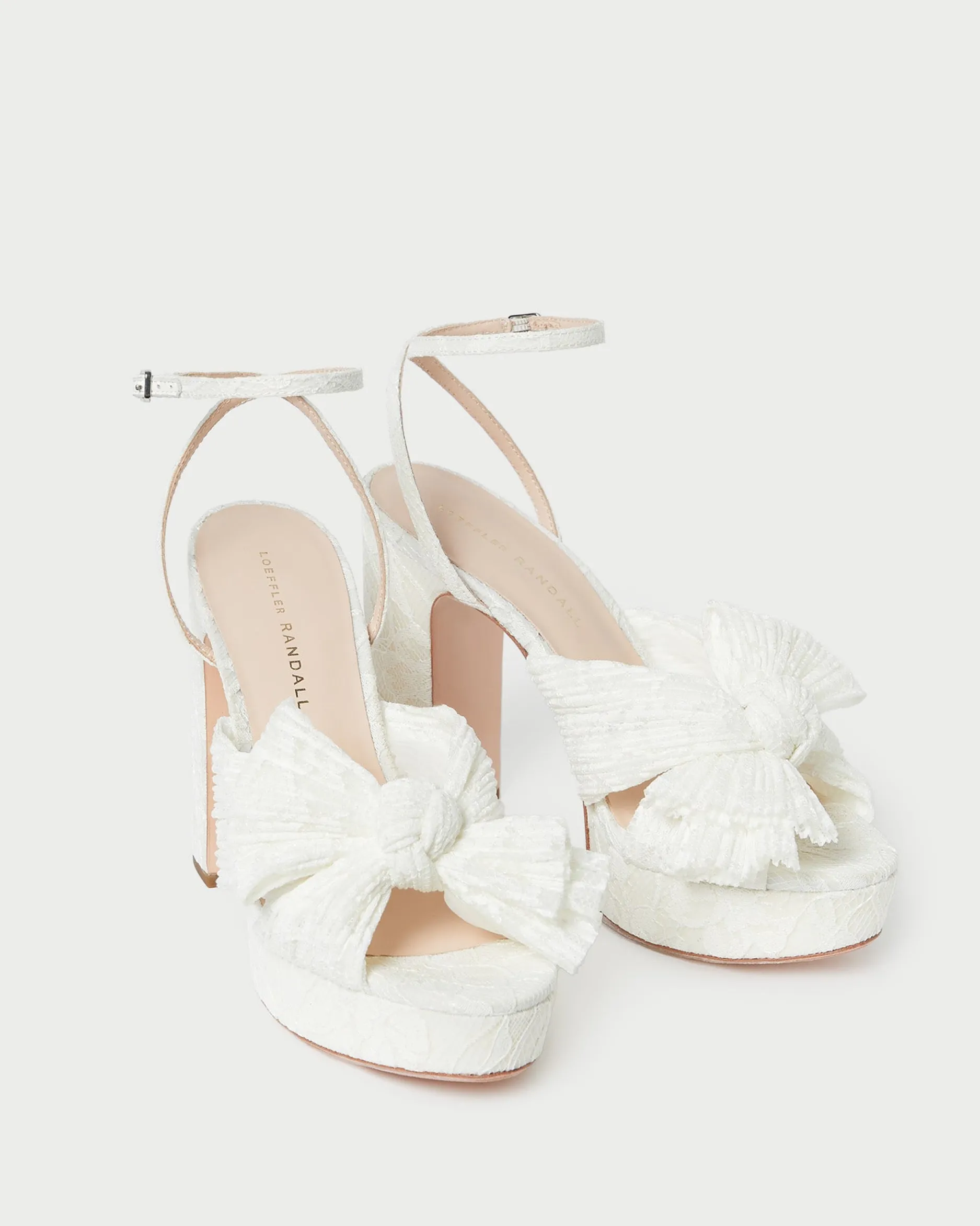 Loeffler Randall Natalia Platform Bow Heel| SOMETHING BLUE|FOR THE BRIDE