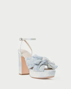 Loeffler Randall Natalia Platform Bow Heel| SOMETHING BLUE|FOR THE BRIDE