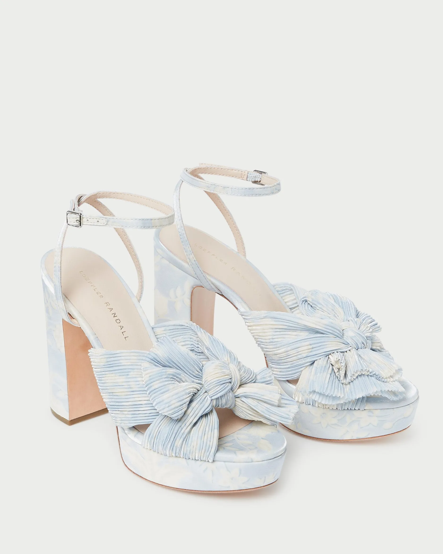 Loeffler Randall Natalia Platform Bow Heel| SOMETHING BLUE|FOR THE BRIDE