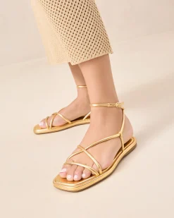 Loeffler Randall Noor Leather Flat Sandal| Flat Sandals