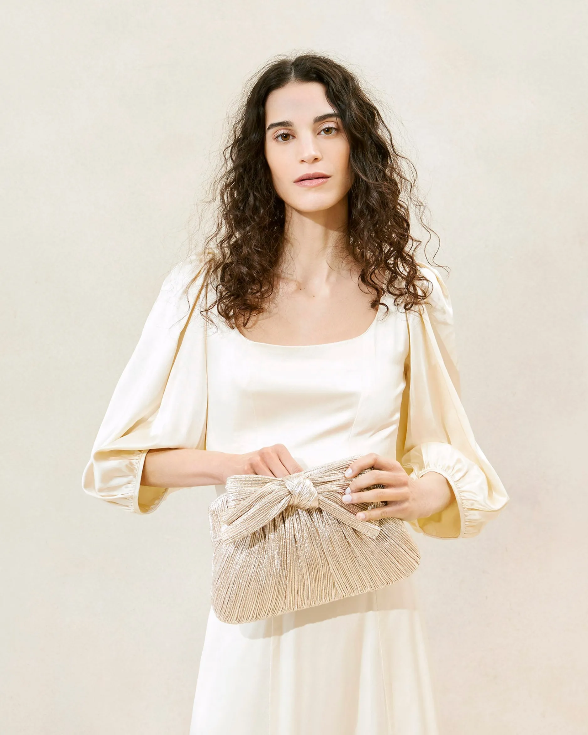 Loeffler Randall Rayne Black Bow Clutch| Clutches