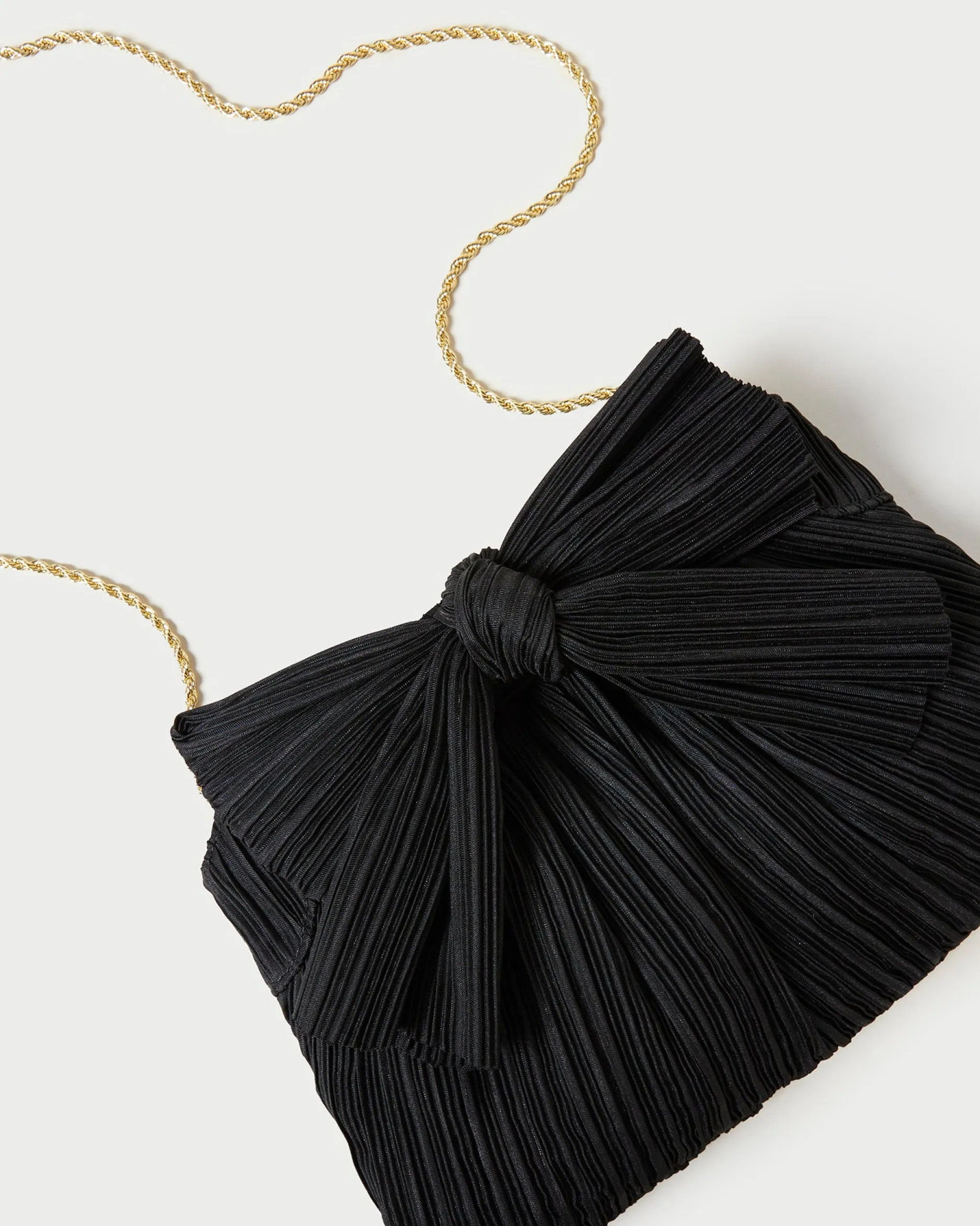 Loeffler Randall Rayne Black Bow Clutch| Clutches
