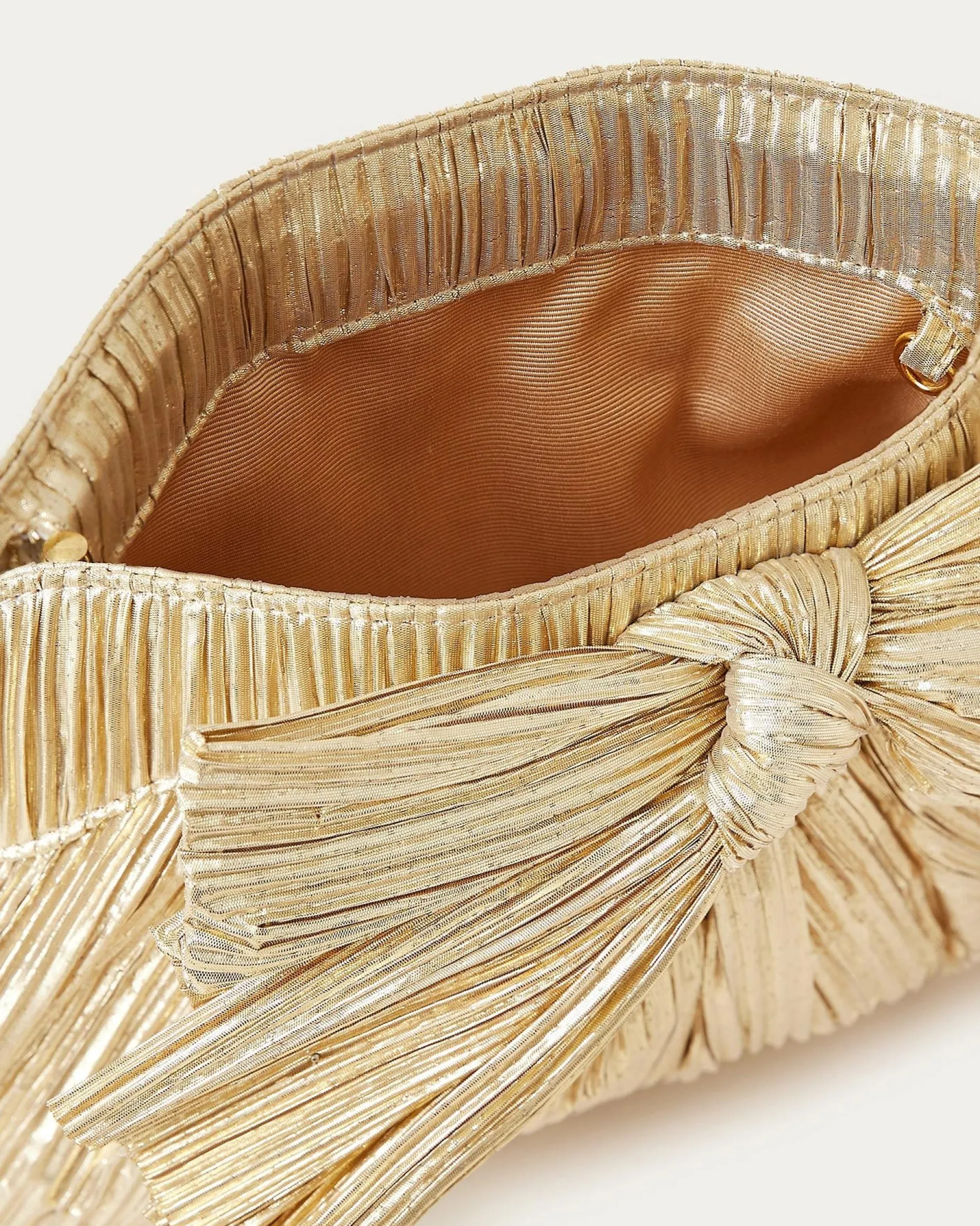 Loeffler Randall Rayne Pleated Bow Clutch| Clutches