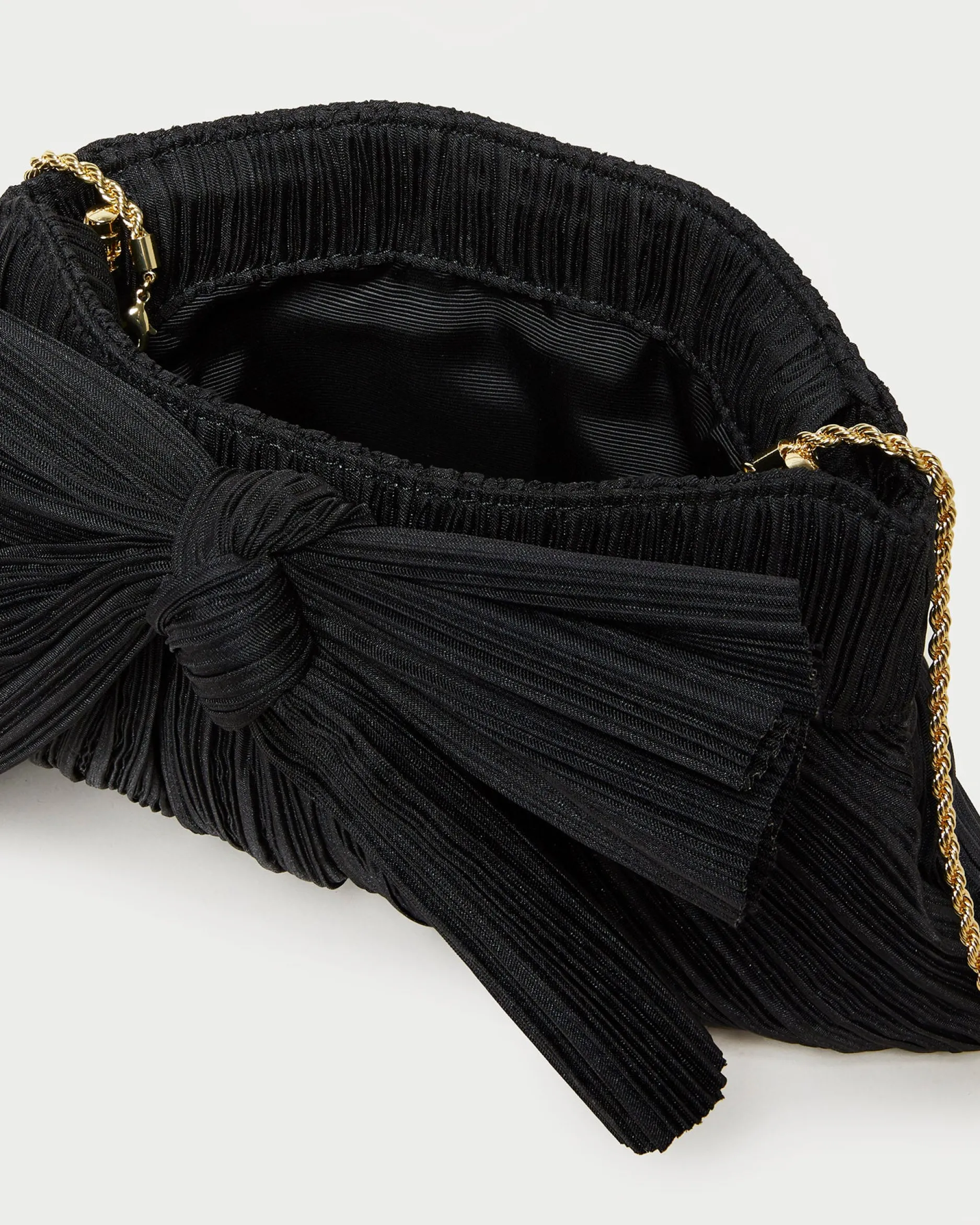 Loeffler Randall Rayne Pleated Bow Clutch| Clutches