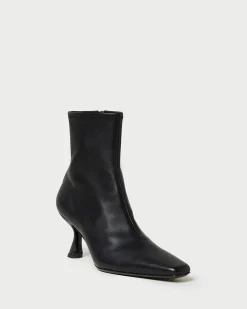 Loeffler Randall Thandy Black Curved Heel Bootie| Boots