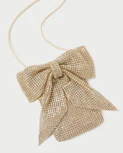 Loeffler Randall Violet Diamanté Bow Crossbody| FOR THE BRIDE|Crossbodies