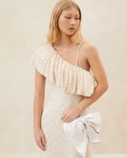 Loeffler Randall Violet Diamanté Bow Crossbody| FOR THE BRIDE|Crossbodies